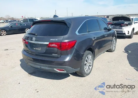2014 Acura Mdx Technology Package z USA, uszkodzony, nr VIN 5FRYD4H44EB021754